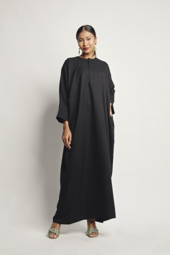 Yusra Lounge Dress Black